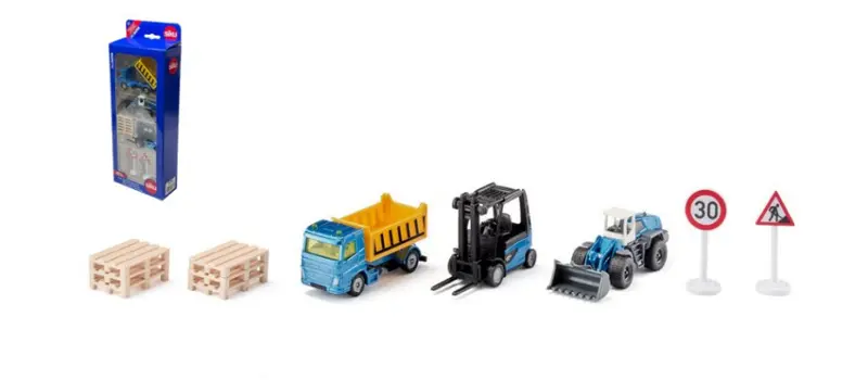 MEZZI CANTIERE PLAYSET mm 296x110x48 - Siku - SK6336