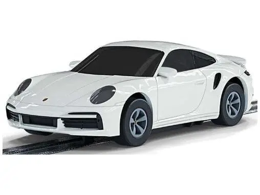 Micro Scalextric Porsche 911 Turbo Car White 1
