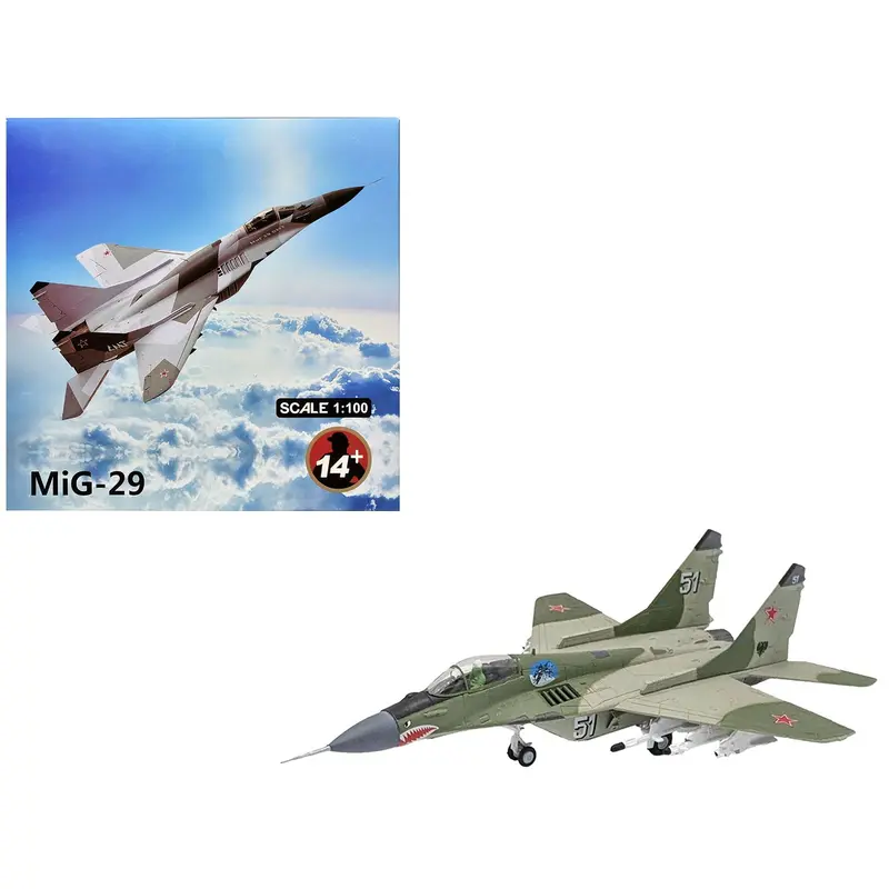 Mikoyan-Gurevich MiG-29 Fighter Aircraft "120th GvIAP Domna Airfield" (2001) Russian Air Force 1/100 Diecast Model Airplane