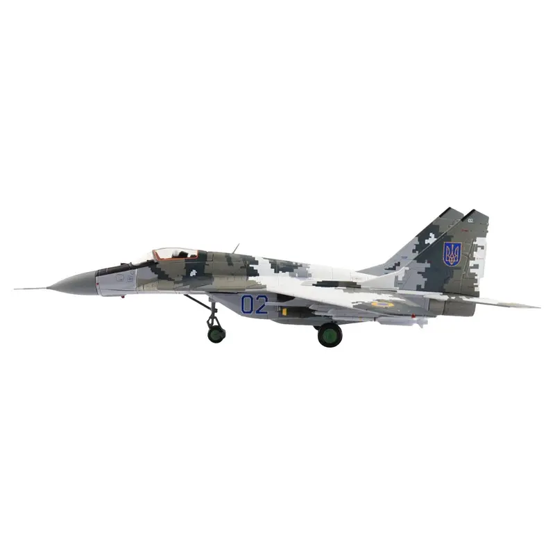 Mikoyan MiG-29 Fulcrum-C Fighter Aircraft "Blue #02" (2022) Ukrainian Air Force "Air Power Series" 1/72 Diecast Model by Hobby Master