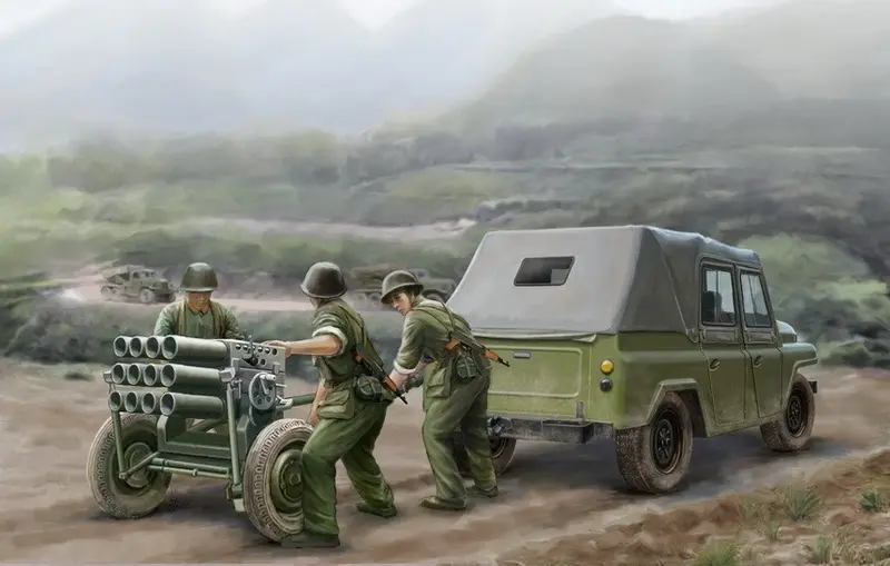 MILITARY JEEP TYPE 63 107 mm ROCKET LAUNCHER KIT 1