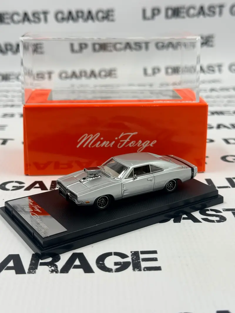 MINI FORGE 1969 Dodge Charger R/T Silver w/ Blower 1