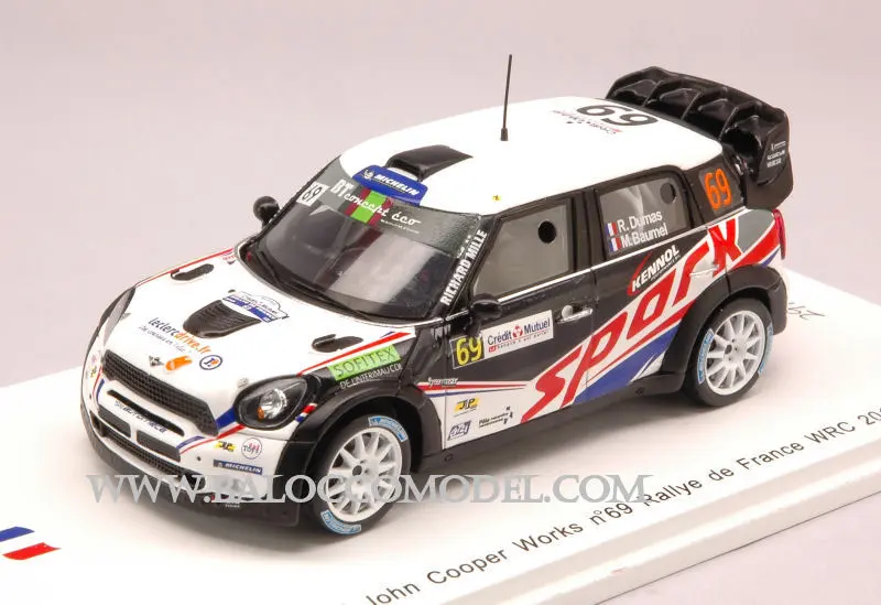 MINI JOHN COOPER N.69 RALLY DE FRANCE 2012 DUMAS-BAUMEL 1