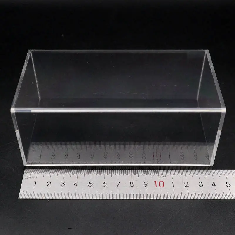 Model Car Acrylic Case Display box Transparent Dustproof with Black Base 1