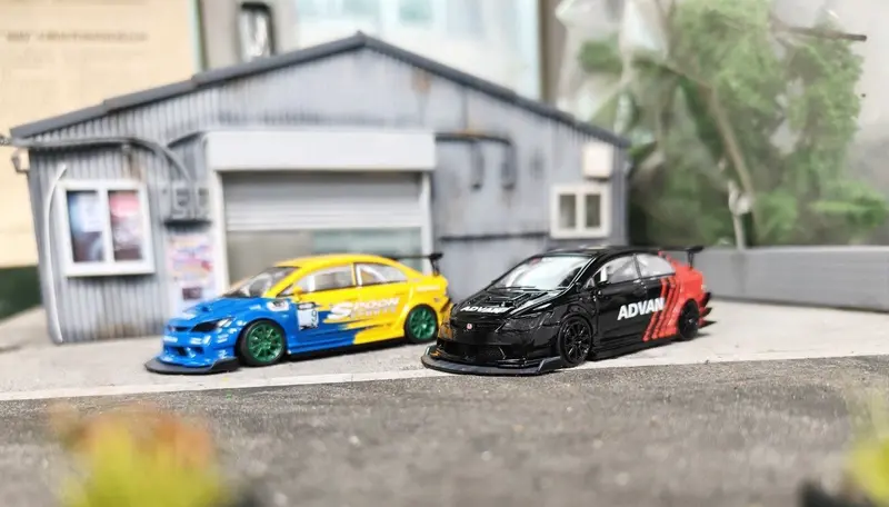 MODEL-J 1/64 FD2 high-quality Resin Toys Car Model Gifts Collectible Limited Advan/Spoon