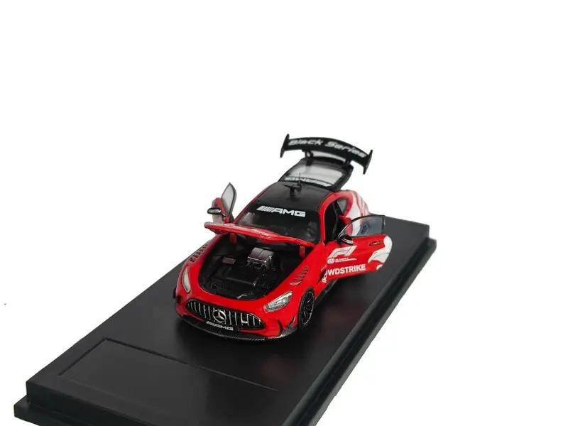 MODEL-J 1/64 GT Black Series F1 Safety Car Models Diecast Carbon Fiber Body Toys Collectible