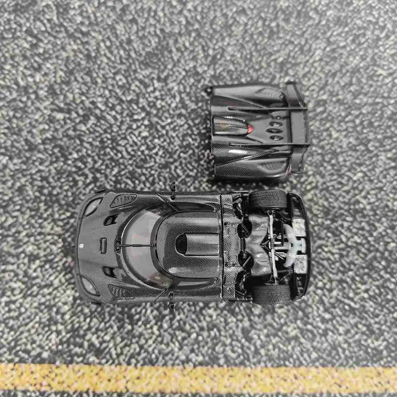 MODEL-J 1/64 one1 Customized Diecast Toys Car Models Miniature Hobby Collection Gifts Black Carbon
