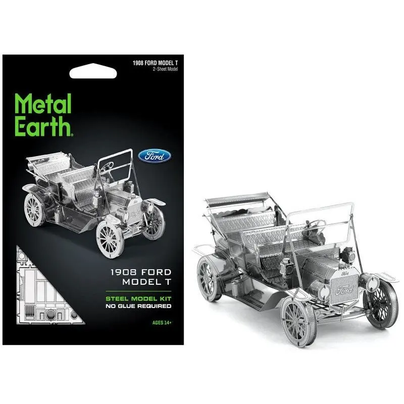 Model Kit 1908 Ford Model T Metal (Moderate Difficulty) Steel Model by Metal Earth