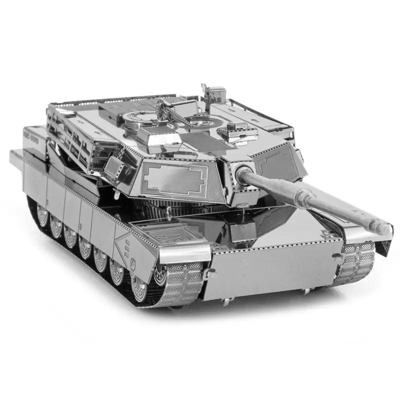 Model Kit American M1 Abrams Tank (Moderate Difficulty) Steel Model by Metal Earth