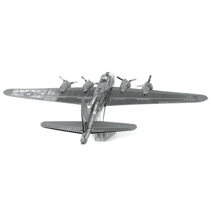 Model Kit Boeing B-17 Flying Fortress Bomber Aircraft (Moderate Difficulty) Steel Model by Metal Earth