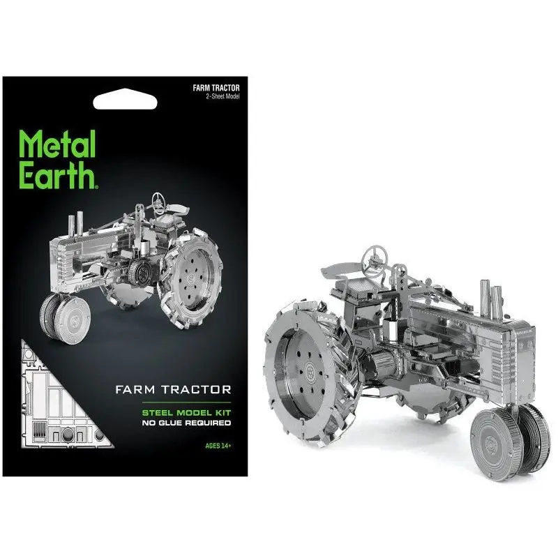 Model Kit Farm Tractor (Challenging Difficulty) Steel Model by Metal Earth