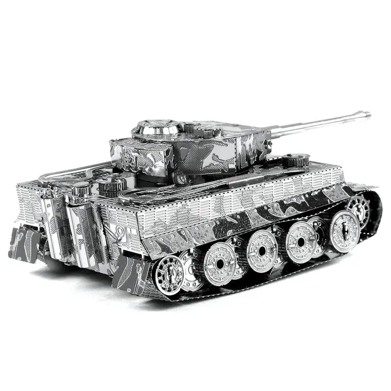 Model Kit German Tiger I Tank (Moderate Difficulty) Steel Model by Metal Earth