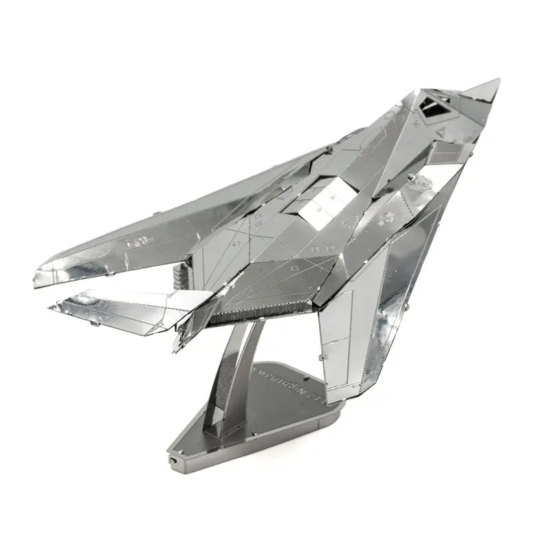Model Kit Lockheed Martin F-117 Nighthawk Stealth Aircraft "United States Air Force" (Moderate Difficulty) Steel Model by Metal Earth