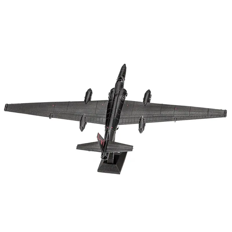 Model Kit Lockheed Martin U-2 Dragon Lady Aircraft "United States Air Force" (Moderate Difficulty) Steel Model by Metal Earth