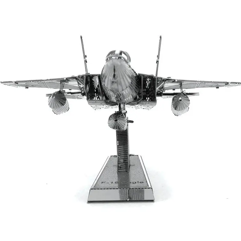 Model Kit McDonnell Douglas F-15 Eagle Fighter Aircraft (Moderate Difficulty) Steel Model by Metal Earth