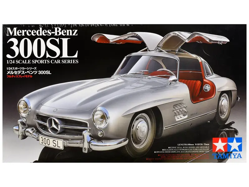 Model Kit Mercedes-Benz 300SL Gullwing 1/24 Scale Model by Tamiya