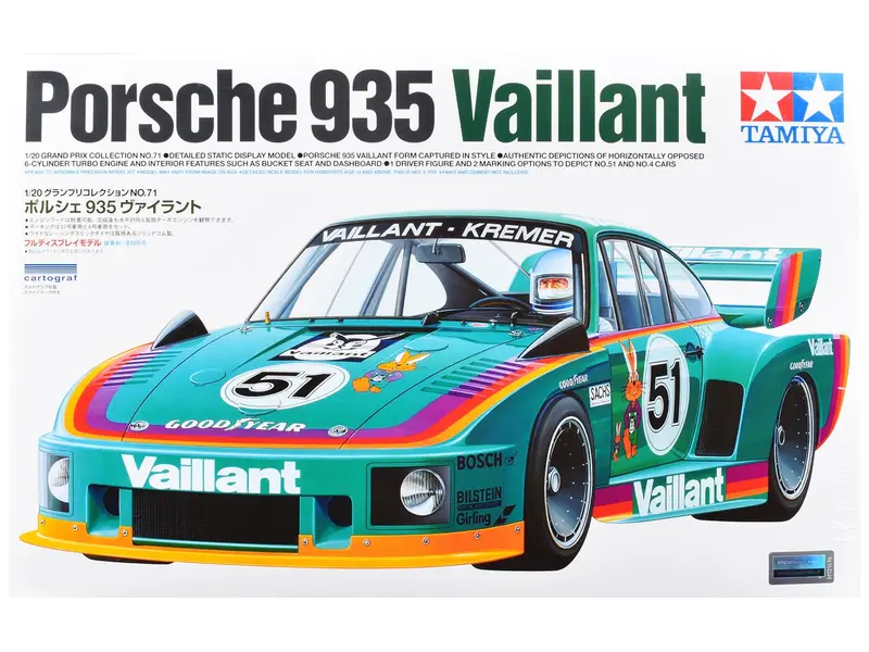 Model Kit Porsche 935 "Vaillant-Kremer" 1/24 Scale Model by Tamiya