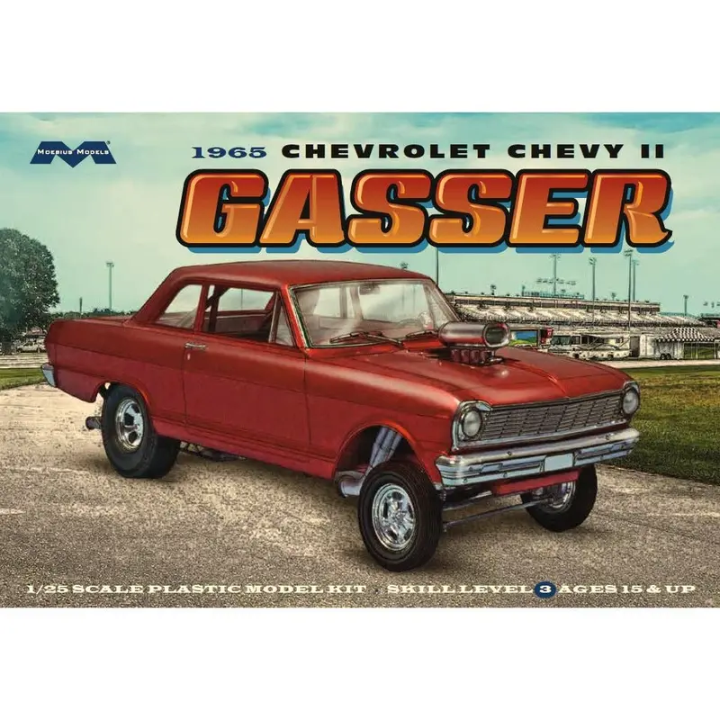 Moebius 1965 Chevy II Gasser 1/25 Scale Model Kit