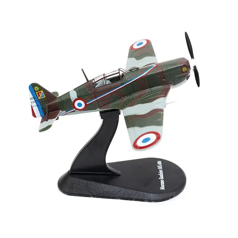Morane-Saulnier MS.406 Fighter Aircraft "3/4 Escadrille GC II/3" Armee de l'Air (French Air Force) (1940) "Planes of World War II" Series 1/72 Diecast Model Airplane by Luppa