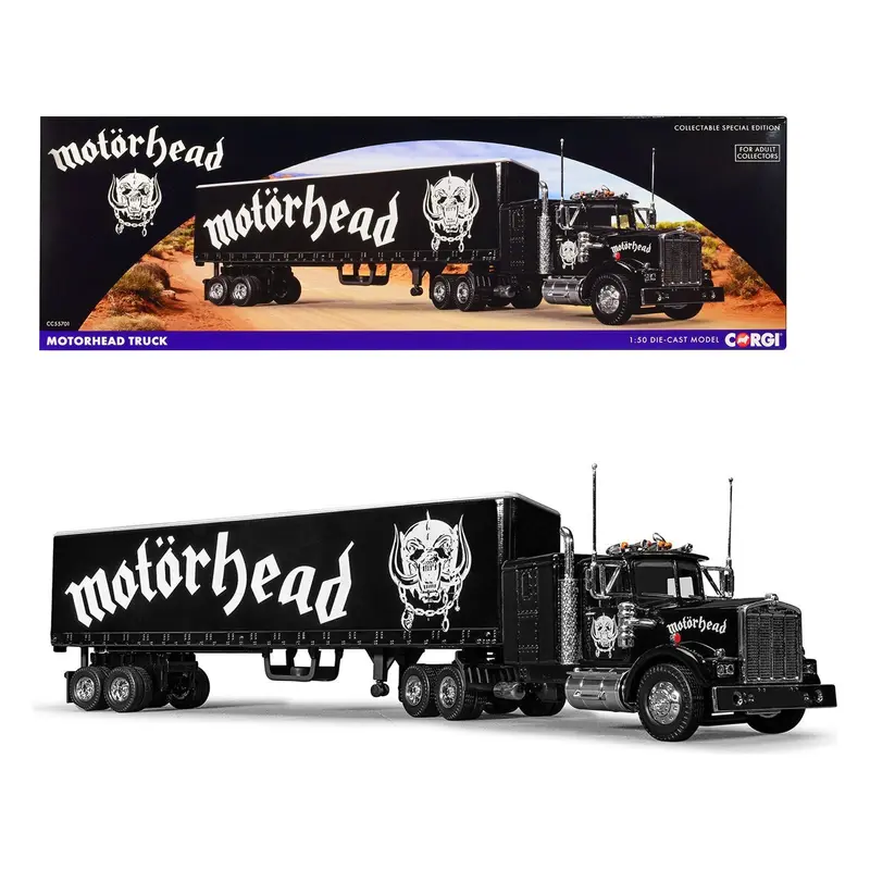 "Motorhead" Transport Truck Black 1/50 Diecast Model by Corgi