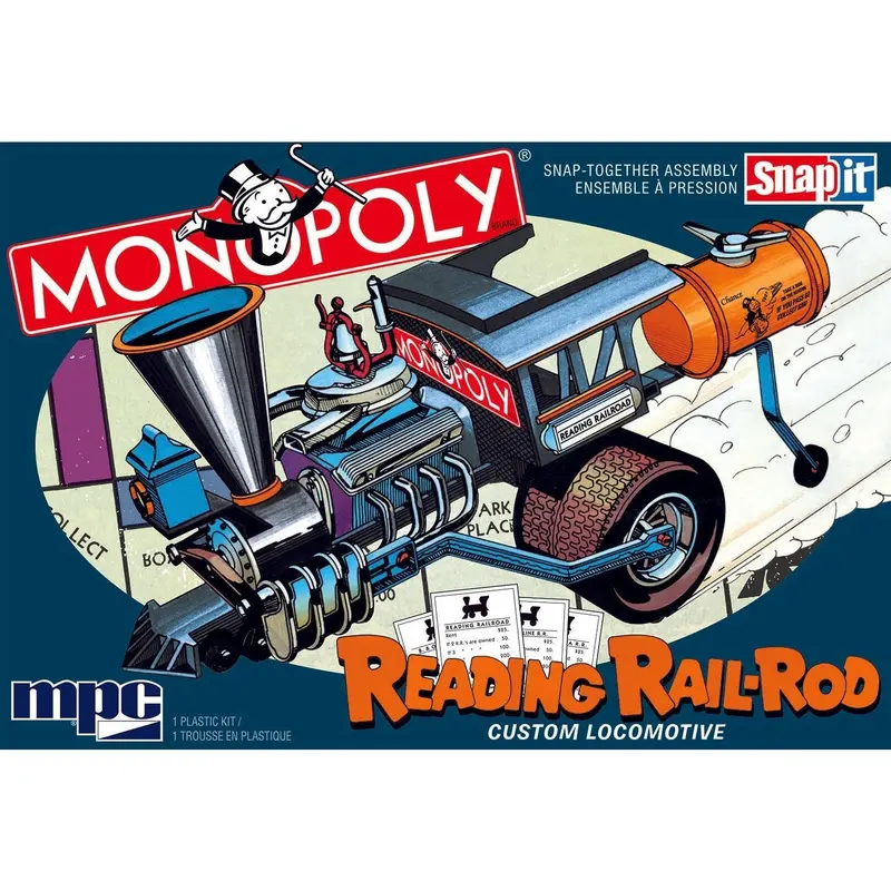 MPC Monopoly Reading Rail Rod Custom Locomotive (Snap) 1