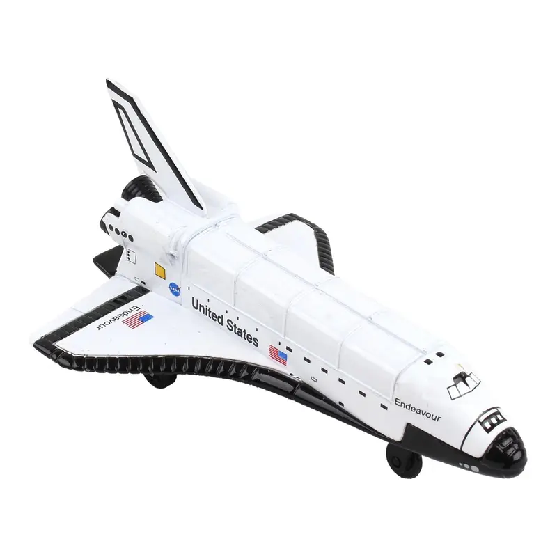 NASA "Endeavour" Space Shuttle White "United States" with Runway Section Diecast Model Airplane by Runway24