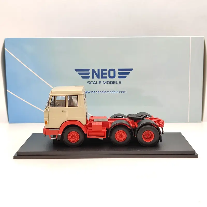 NEO SCALE MODELS 1/43 Hanomag Henschel Frontsteer F211 Truck NEO45311 beige&red Resin Toy Car Model Gift