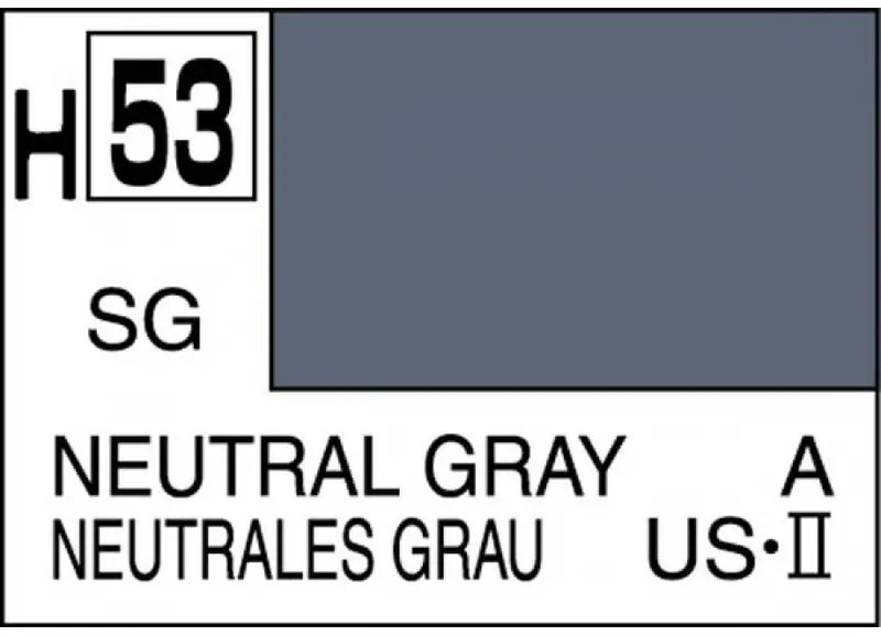 NEUTRAL GREY SEMI-GLOSS ml 10 Pz.6 - Gunze - GU0053