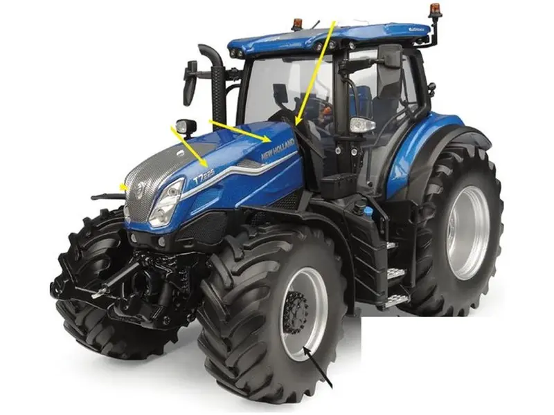 New Holland T7.225 Tractor Blue Power 1