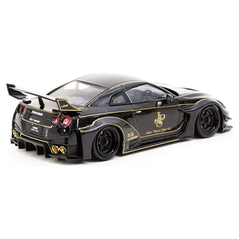 Nissan 35GT-RR LB-Silhouette WORKS GT RHD (Right Hand Drive) Black "John Player Special" 1/43 Diecast Model Car by Tarmac Works