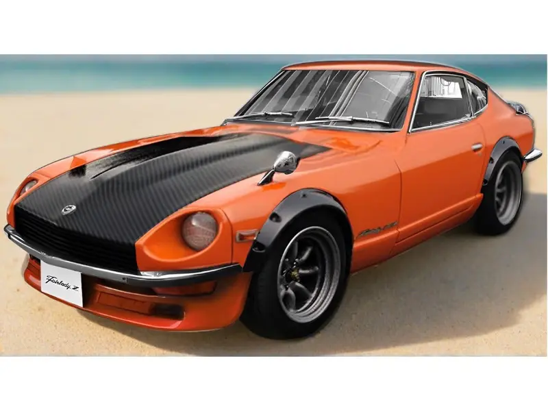 Nissan Fairlady Z (S30) Orange w/carbon bonnet 1