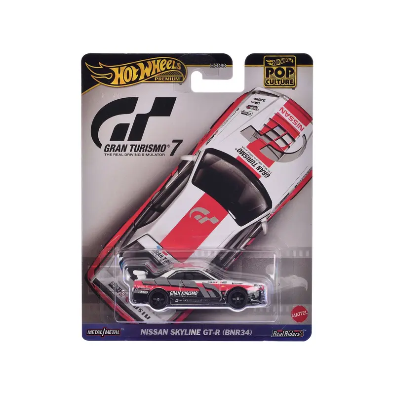 Nissan GT-R Nismo GT3 #23 White "Gran Turismo 7" Video Game Diecast Model Car by Hot Wheels