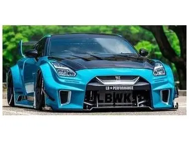 Nissan GT-R (R35) Liberty Walk Silhouette Body Kit Blue Metallic 2025 1