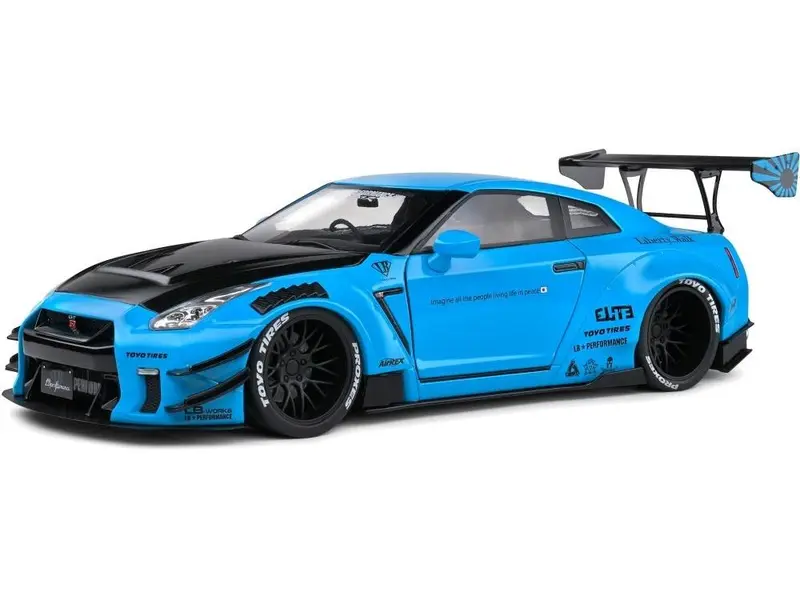 Nissan GT-R (R35) w/Liberty Walk Body Kit 2.0 Baby Blue 2024 1