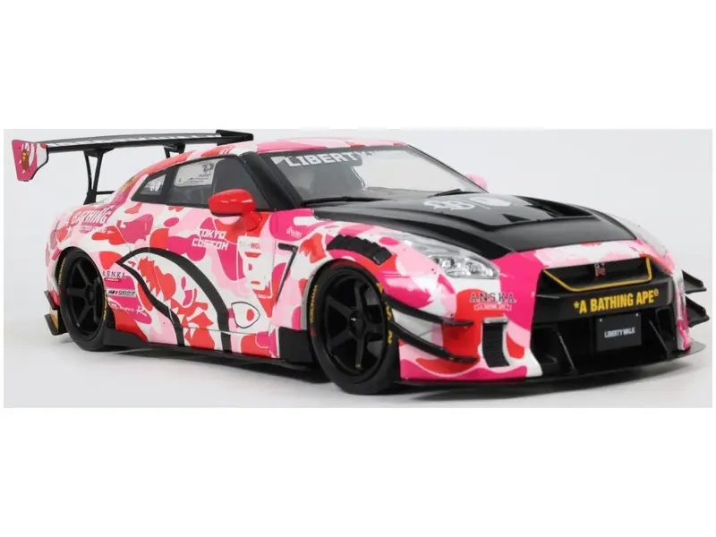 Nissan GT-R (R35) w/Liberty Walk Body Kit 2.0 Pink Camo 2025 1