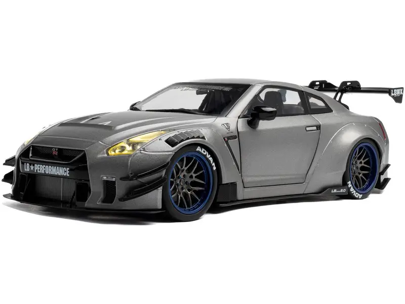 Nissan GT-R (R35) w/Liberty Walk Body Kit 2.0 Silver 2023 1