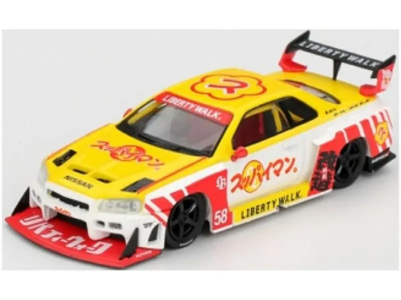 Nissan LB-ER34 Super Silhouette Skyline Suppaiman Okinawa (RHD) Blister Packaging 1