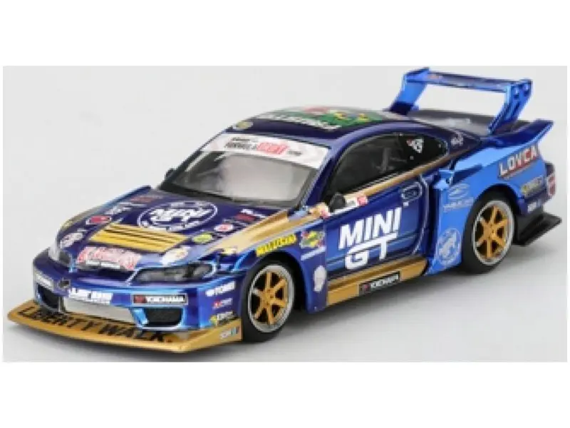 Nissan LB-Super Silhouette S15 Silvia #555 Mini GT Liberty Walk 2025 (RHD) Blister Packaging 1