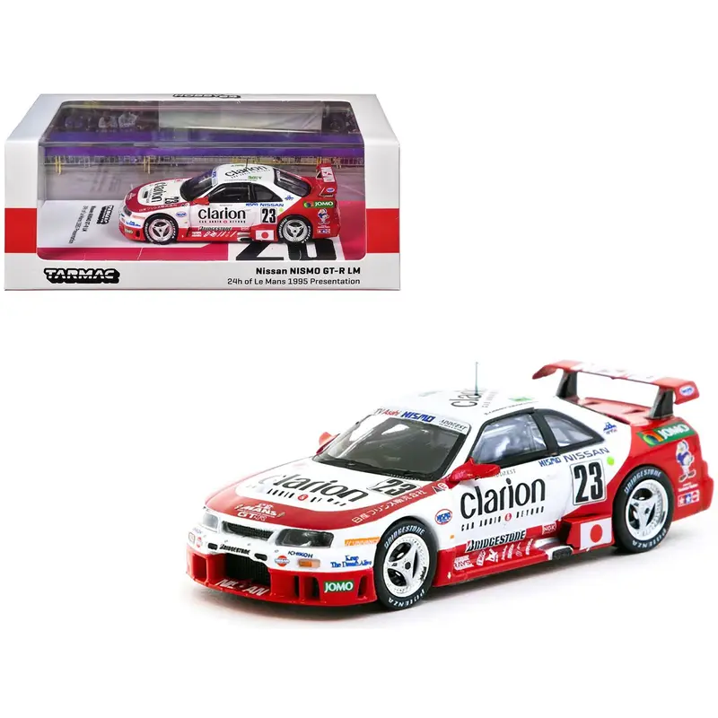 Nissan NISMO GT-R LM #23 Kazuyoshi Hoshino - Toshio Suzuki - Masahiko Kageyama "Presentation" "24 Hours of Le Mans" (1995) "Hobby64" Series 1/64 Diecast Model Car by Tarmac Works