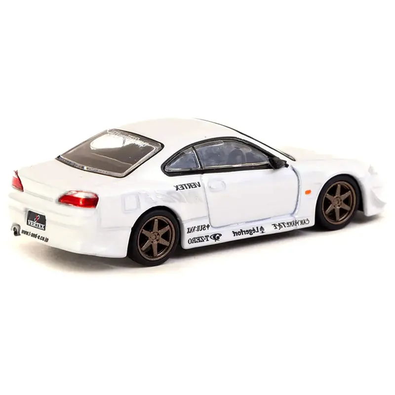 Nissan Silvia (S15) Vertex RHD (Right Hand Drive) White Metallic "Lamley Special Edition" "Global64" Series 1/64 Diecast Model by Tarmac Works