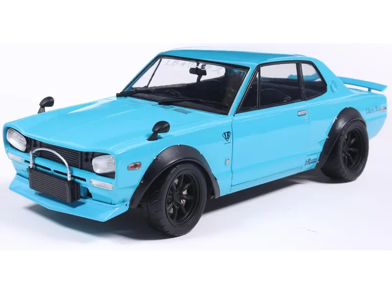 Nissan Skyline 2000 GT-R (KPGC10) Hakosuka Liberty Walk Body Kit Blue 1970 1