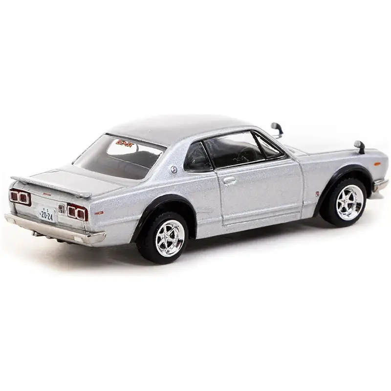 Nissan Skyline 2000 GT-R (KPGC10) RHD (Right Hand Drive) Silver Metallic "Japan Special Edition" "Global64" Series 1/64 Diecast Model by Tarmac Works