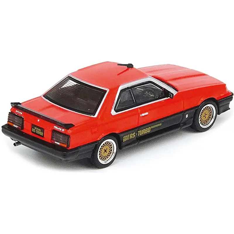Nissan Skyline 2000 RS-X Turbo (DR30) RHD (Right Hand Drive) Red and Black 1/64 Diecast Model Car by Inno Models