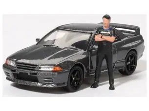 Nissan Skyline GT-R (R32) NISMO Gunmetal w/Matsuda Figure 1