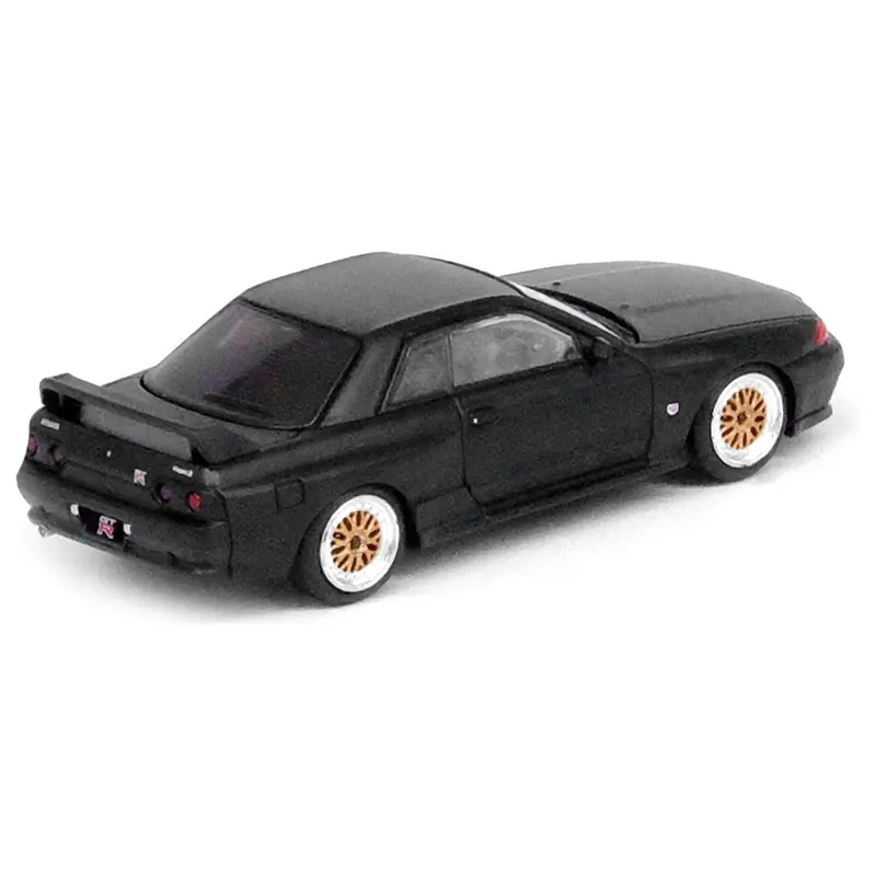 Nissan Skyline GT-R (R32) RHD (Right Hand Drive) Matt Black "The Diecast Company Special Edition" 1/64 Diecast Model Car by Inno Models
