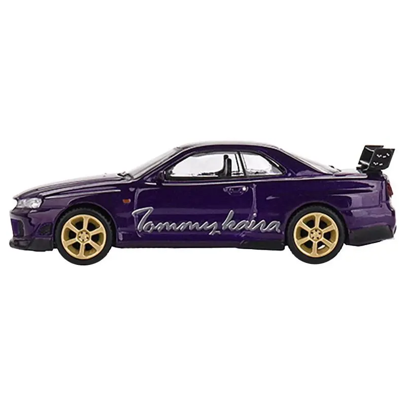 Nissan Skyline GT-R (R34) RHD (Right Hand Drive) "Tommykaira R-z" Midnight Purple Metallic Limited Edition to 8400 pieces Worldwide 1/64 Diecast Model Car by True Scale Miniatures