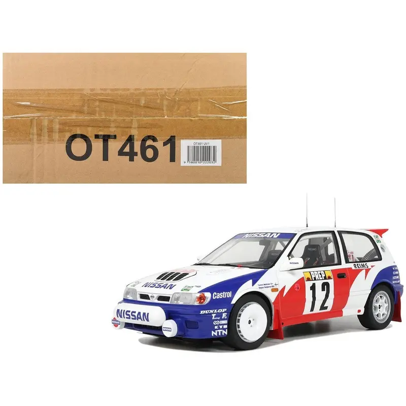 Nissan Sunny GTI-R #12 Tommi Makinen - Seppo Harjanne "Monte Carlo Rally" (1992) Limited Edition to 2500 pieces Worldwide 1/18 Model Car by Otto Mobile
