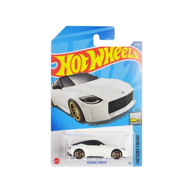 Nissan Z Proto White Metallic with Black Top "Factory Fresh" Series Diecast Model Car by Hot Wheels