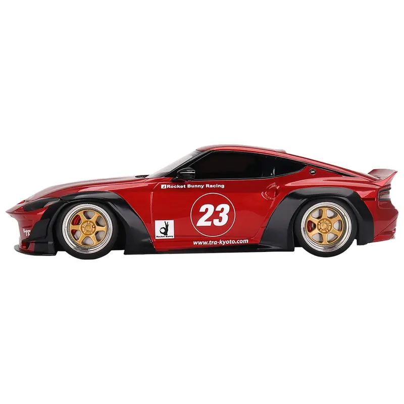 Nissan Z (RZ34) #23 Passion Red Metallic "Pandem - Rocket Bunny" 1/18 Model Car by Top Speed