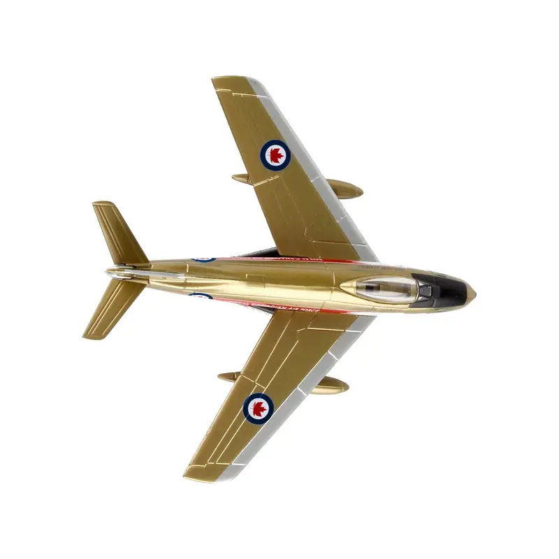 North American Canadair Sabre Fighter Aircraft "Golden Hawks" Royal Canadian Air Force 1/110 Diecast Model Airplane by Postage Stamp